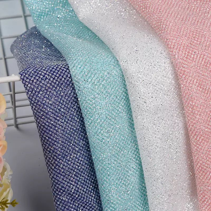 Crystal Mesh Fabric - Tecido de Malha com Lantejoulas Brilhantes