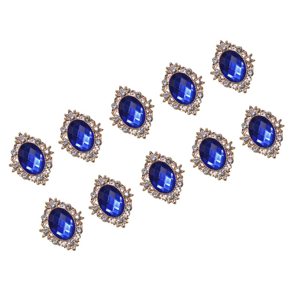Botões de strass ovais com bas - Embellishment Glue Craft avaliação e preço