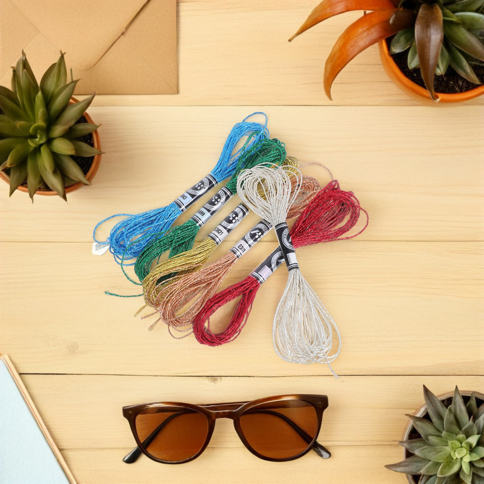 6 unidades de fio de poliéster - Embroidery Craft avaliação e preço