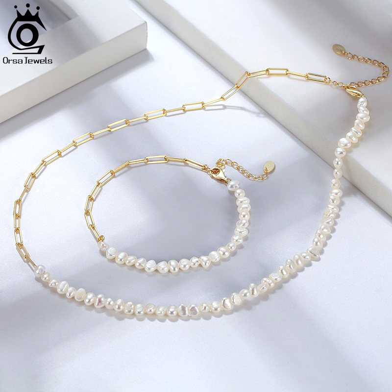 ORSA JEWELS Colar de corrente  - Pearl Trim Chain avaliação e preço