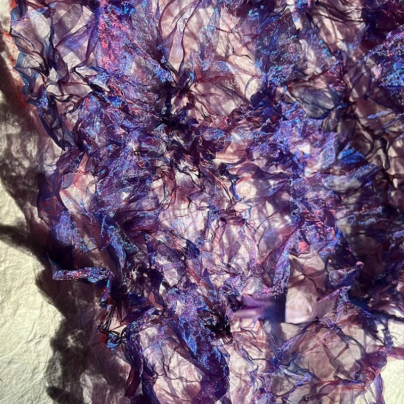 Tecido de malha laser plissado - Crystal Mesh Fabric avaliação e preço
