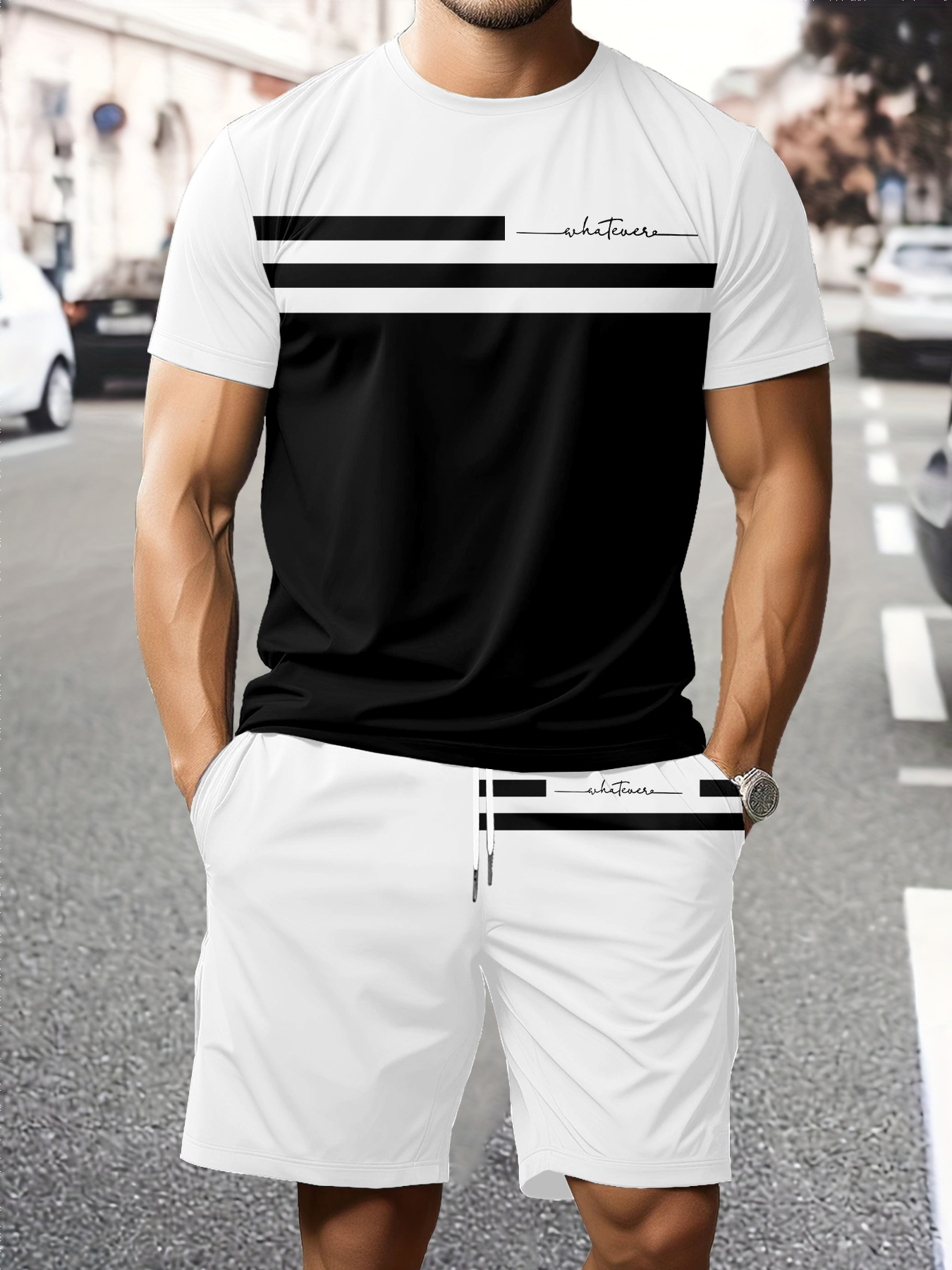 Conjunto de Verão Masculino co - Embellish Knit avaliação e preço