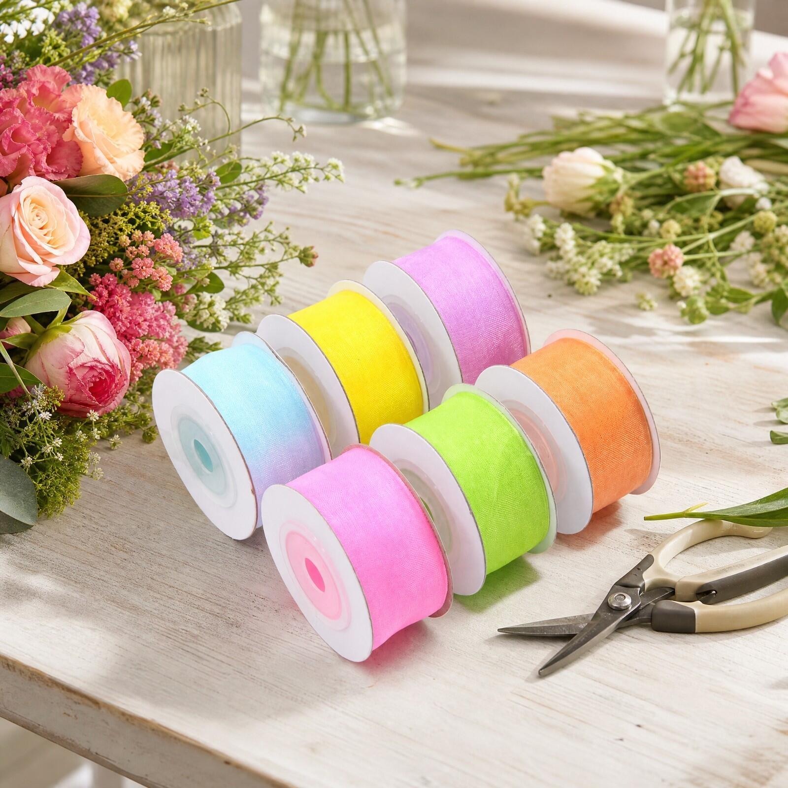 Carretel de fita decorativa tr - Organza Ribbon Spool avaliação e preço