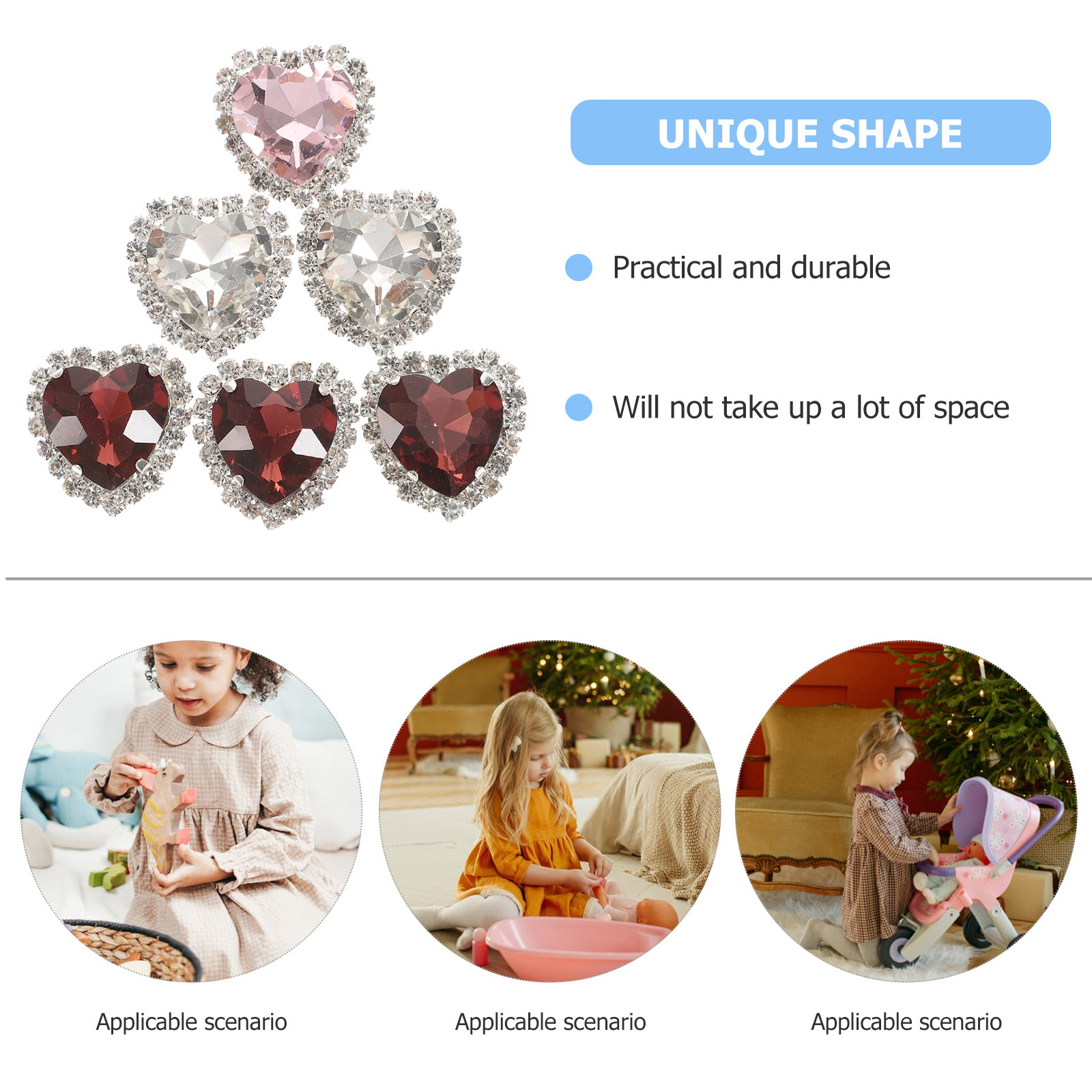 30 peças de strass em forma de - Embellishment Glue Craft avaliação e preço